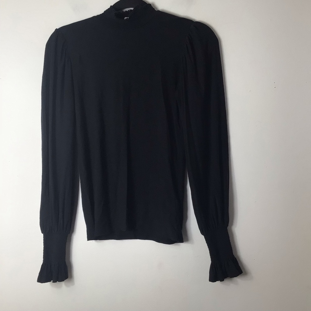 Nation LTD top women xs black blouse